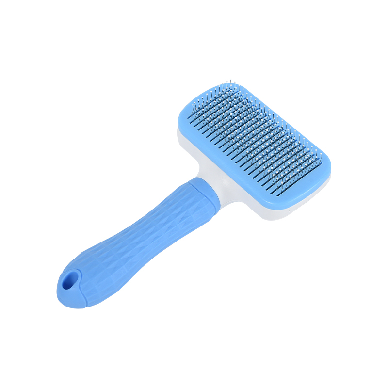 Curved wire dog slicker brush