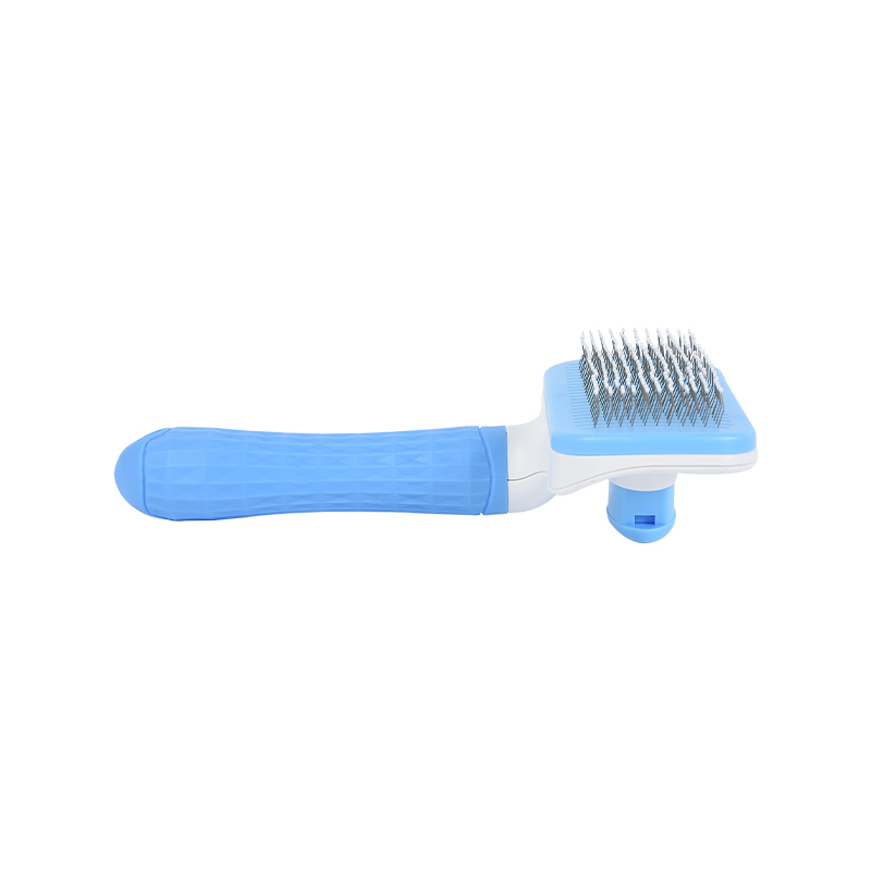 Curved wire dog slicker brush