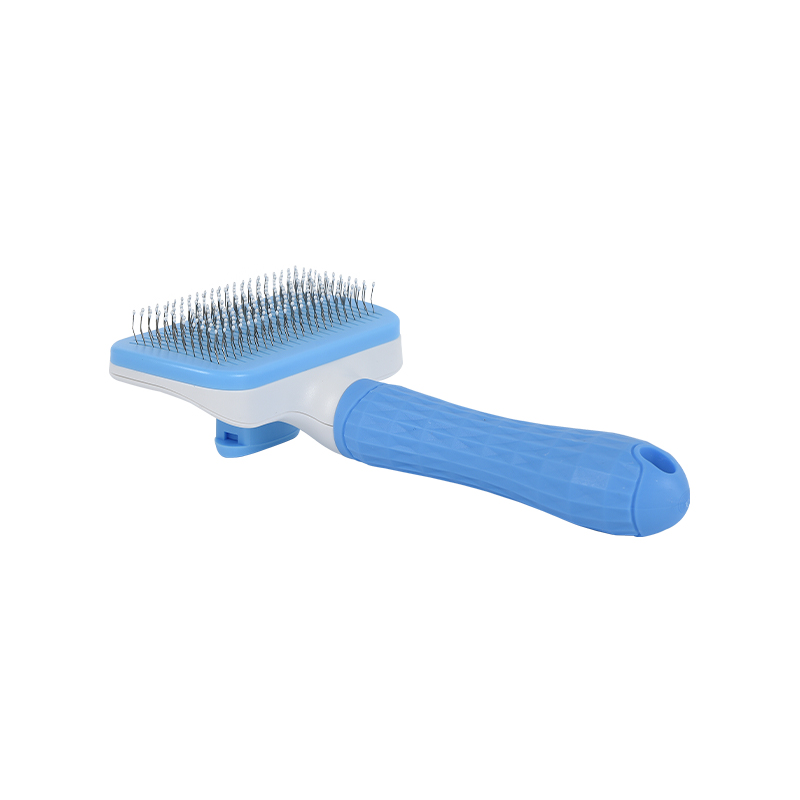 Curved wire dog slicker brush