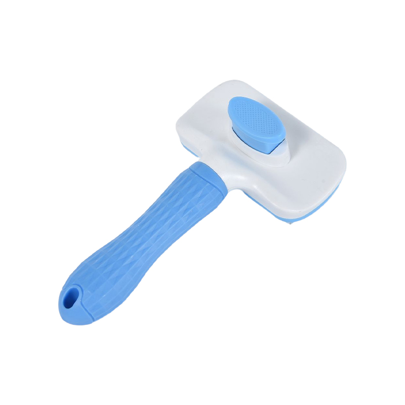 Self cleaning dog pin brush