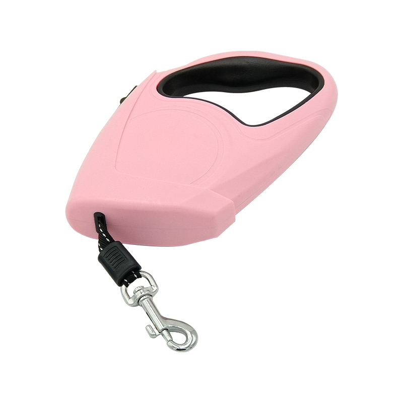 Retractable dog running leash