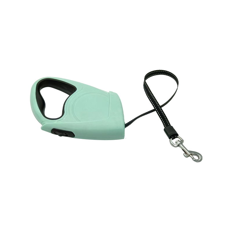 Retractable dog running leash