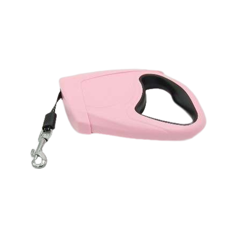 Retractable dog running leash