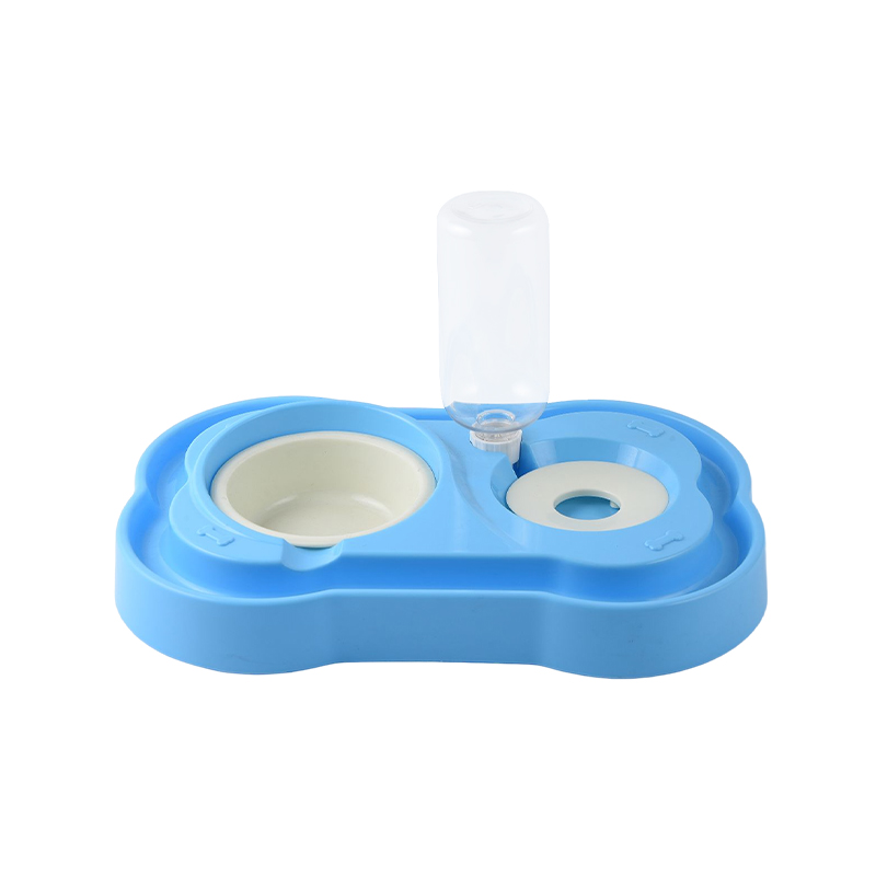 Anti-splash dog food and water feeder bowl