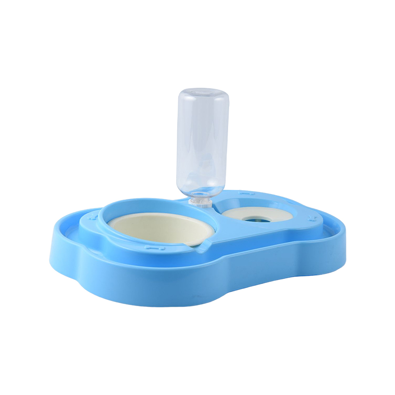 Anti-splash dog food and water feeder bowl