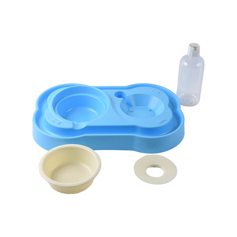 Anti-splash dog food and water feeder bowl