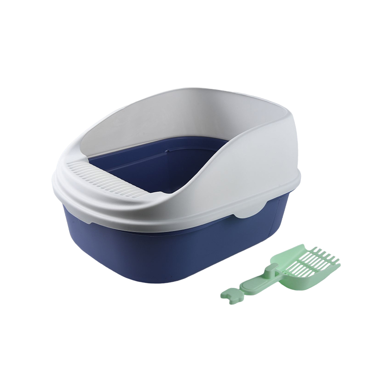 Cat litter box semi automatic