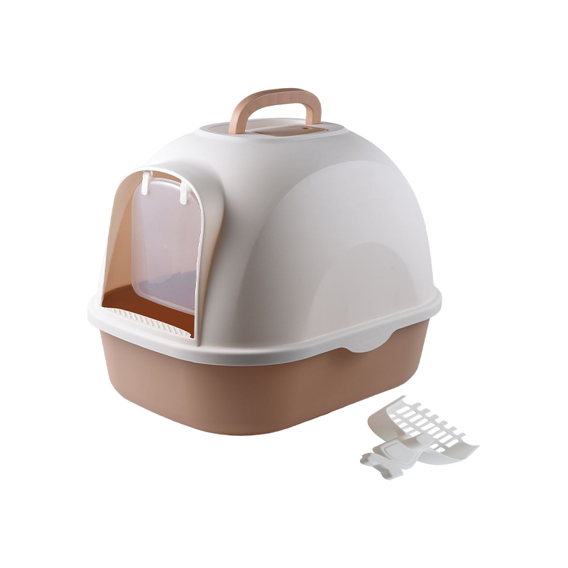 Hooded litter box toilet for cats