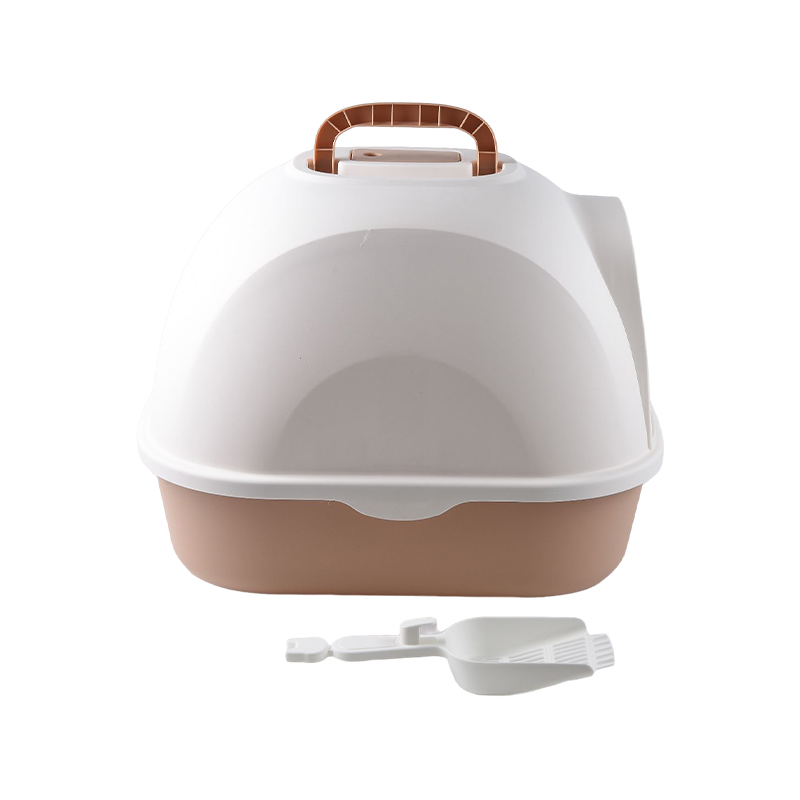 Hooded litter box toilet for cats