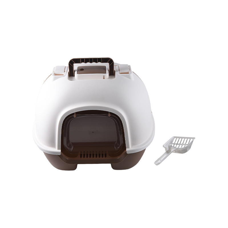 Hooded cat litter box