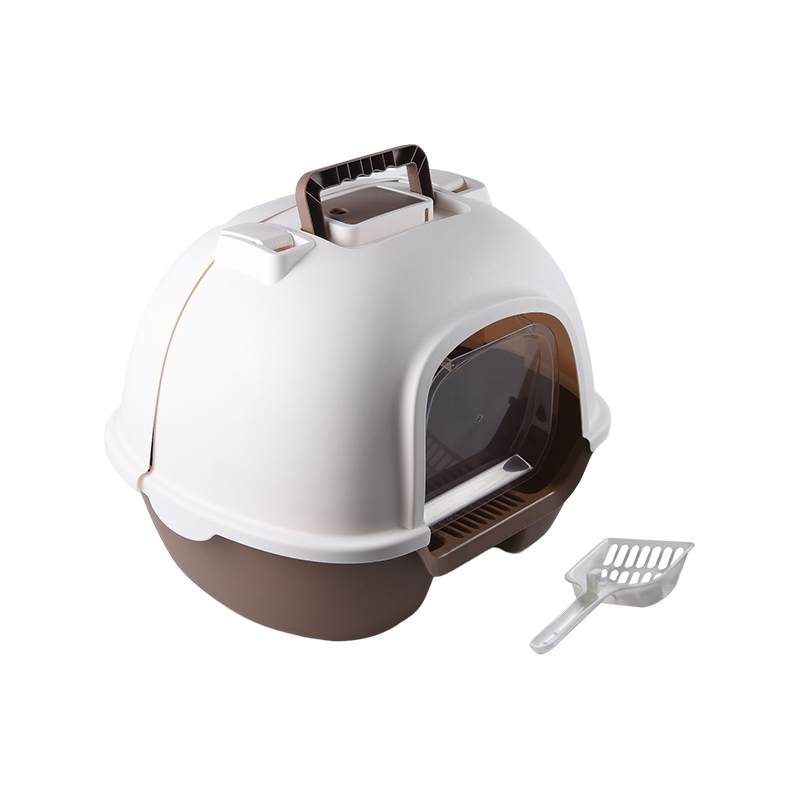 Hooded cat litter box