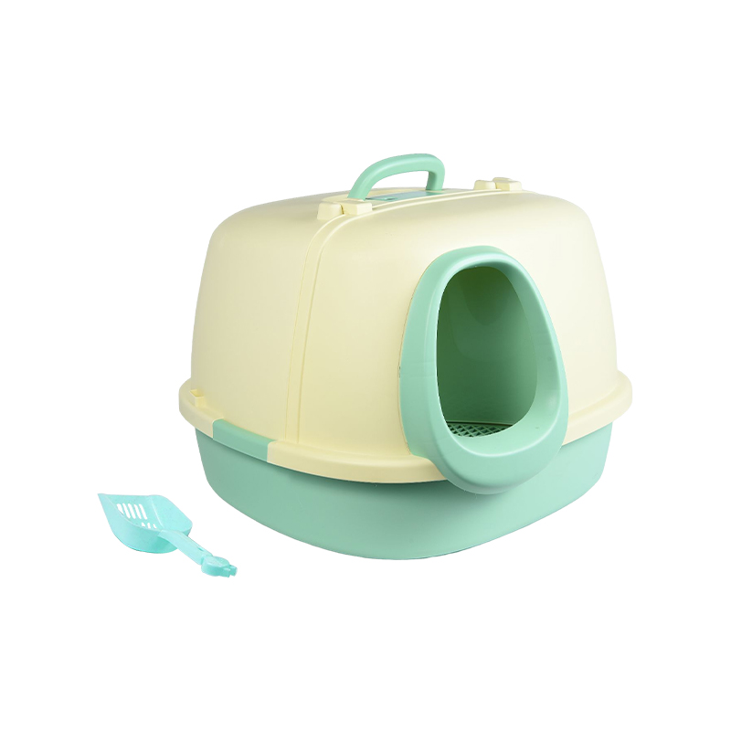 Closed hood litter boxes