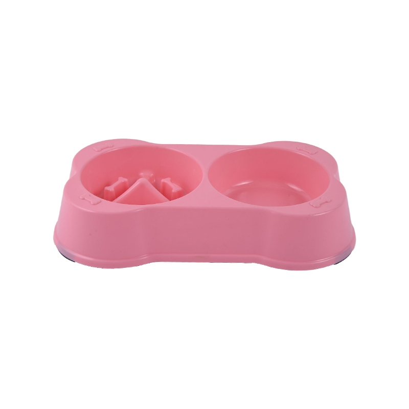 2 In1 Double Dog Bowl Slow Feeder