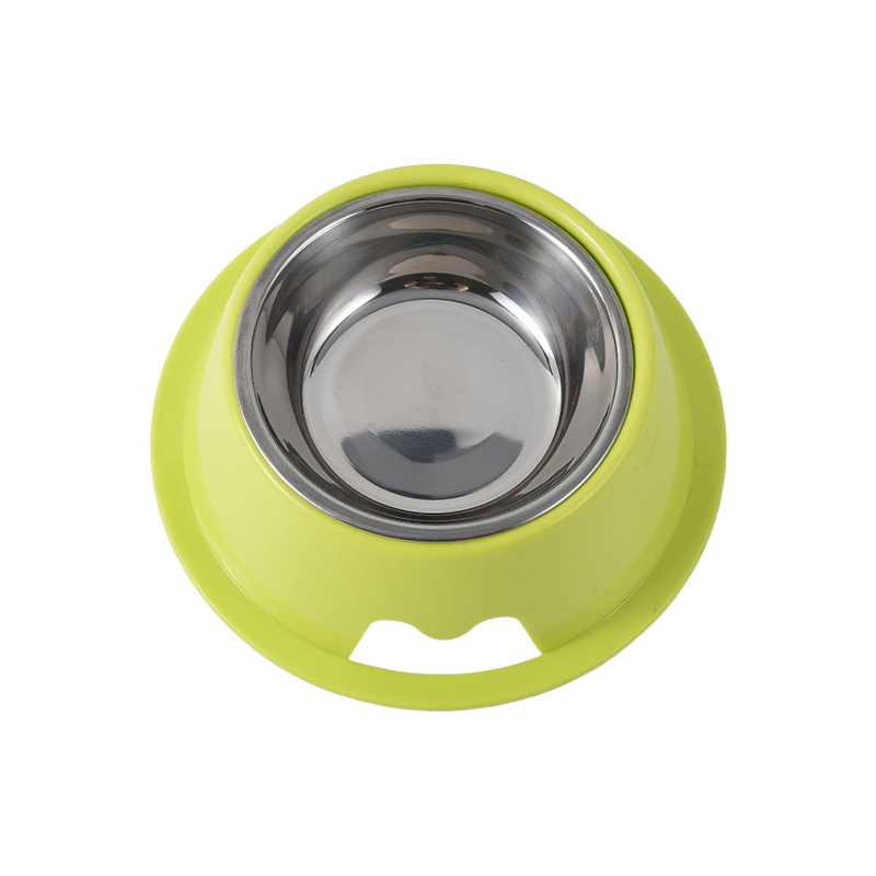 Stainless steel single dog bowl