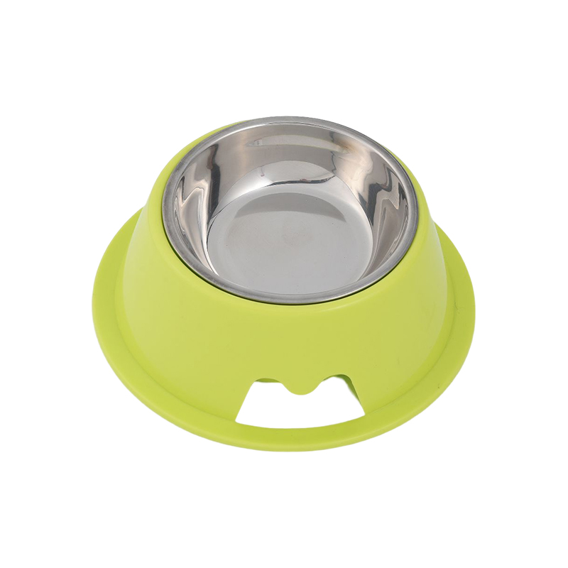 Stainless steel single dog bowl